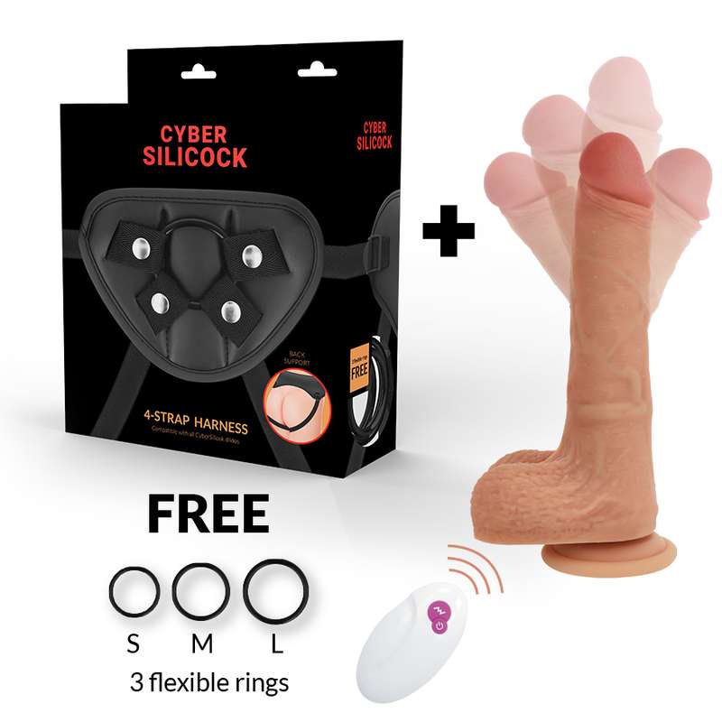 CYBER SILICOCK - STRAP-ON MR RICK REMOTE CONTROL CYBER SILICOCK - STRAP-ON MR RICK REMOTE CONTROL