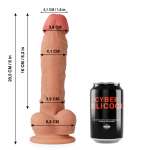CYBER SILICOCK - ULTRA REALISTIC SOFT LIQUID SILICONE DONG 20.5 CM -O- 4.1 CM