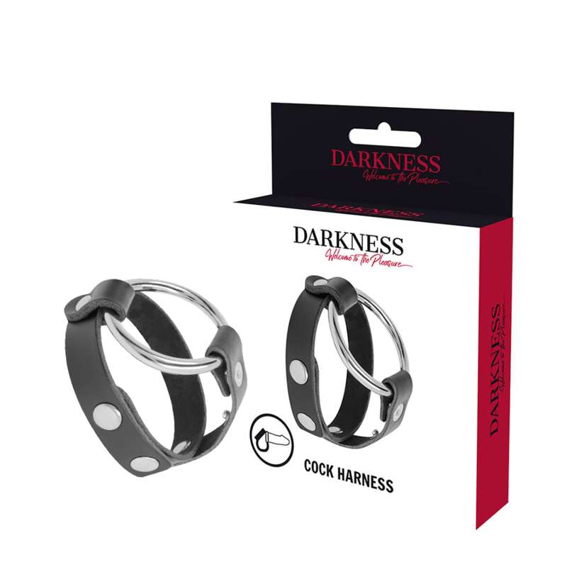 DARKNESS - BDSM COCK AND TESTICLE RING DARKNESS - BDSM COCK AND TESTICLE RING