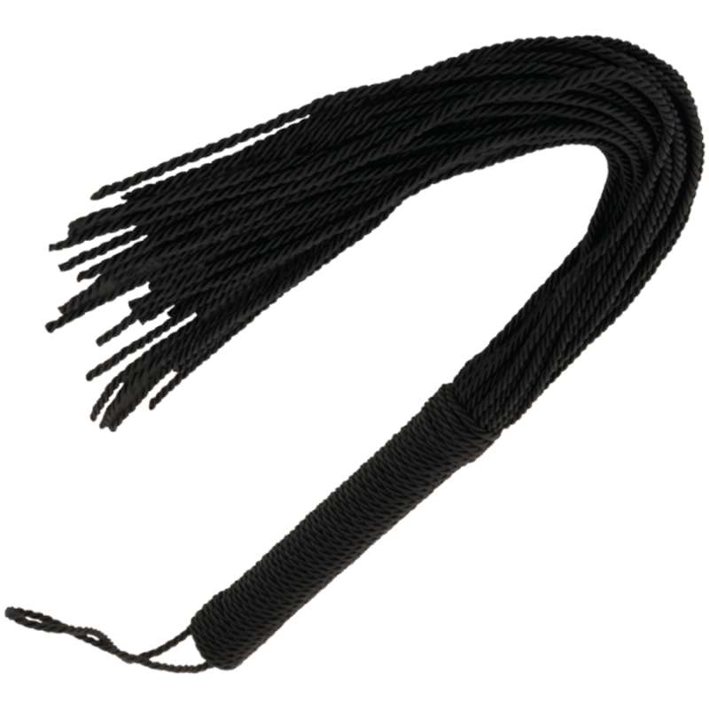 DARKNESS - BLACK BONDAGE WHIP 50CM DARKNESS - BLACK BONDAGE WHIP 50CM