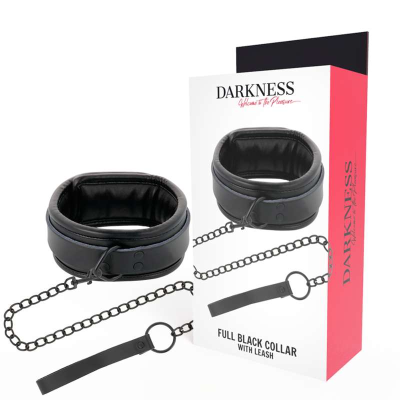 DARKNESS - BLACK NECKLACE WITH CHAIN DARKNESS - BLACK NECKLACE WITH CHAIN