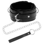 DARKNESS - COMFORTABLE POSTURE NECKLACE WITH LEATHER CHAIN
