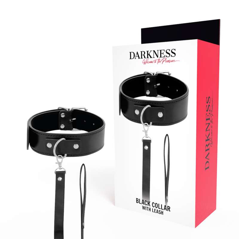 DARKNESS - POSTURE NECKLACE WITH LEATHER CHAIN DARKNESS - POSTURE NECKLACE WITH LEATHER CHAIN