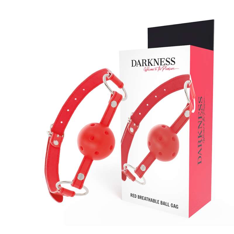 DARKNESS - RED BREATHABLE GAG DARKNESS - RED BREATHABLE GAG