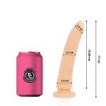 DELTA CLUB - TOYS DILDO NATURAL MEDICAL SILICONE 17 CM -O- 3 CM