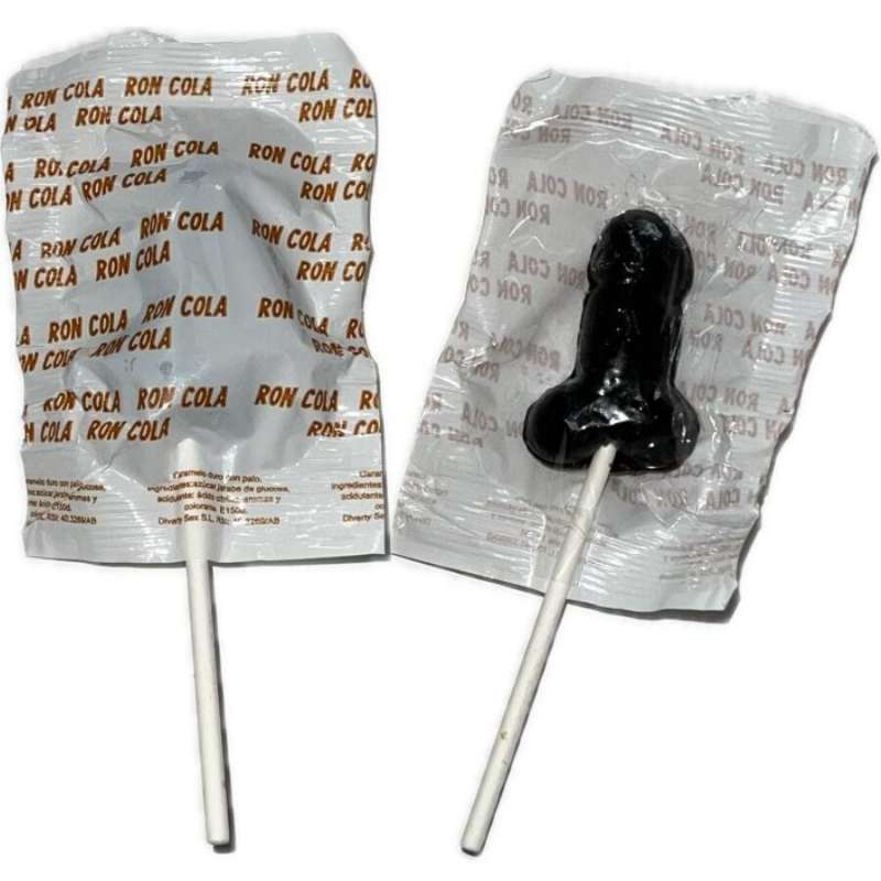 DIABLO GOLOSO - 1 PENIS LOLLIPOP RON COLA FLAVOR 10% ALCOHOL
