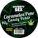 DIABLO GOLOSO - 20 CANNABIS AROMA PENIS CANDIES