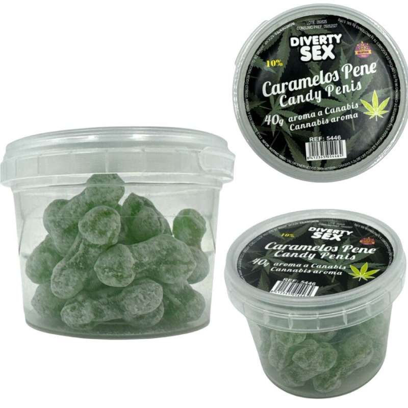DIABLO GOLOSO - 20 CANNABIS AROMA PENIS CANDIES