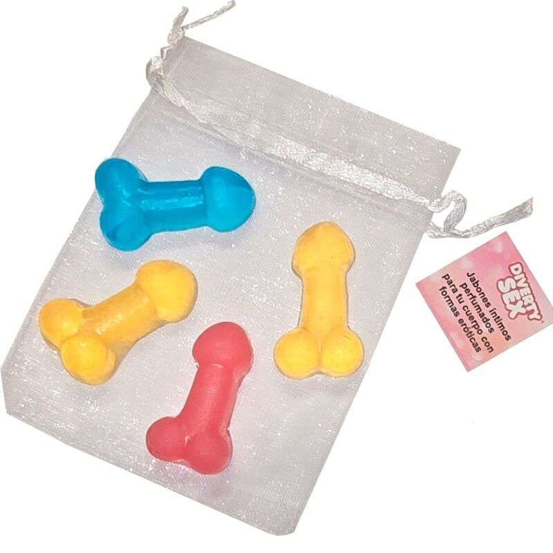 DIABLO PICANTE - 4 MINI SCENTED SOAPS IN THE SHAPE OF PENIS DIABLO PICANTE - 4 MINI SCENTED SOAPS IN THE SHAPE OF PENIS