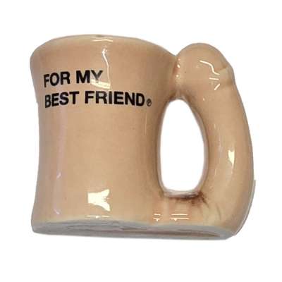 DIABLO PICANTE – CERAMIC MUG MAGNET WITH PENIS HANDLE “FOR MY BEST FRIEND”
