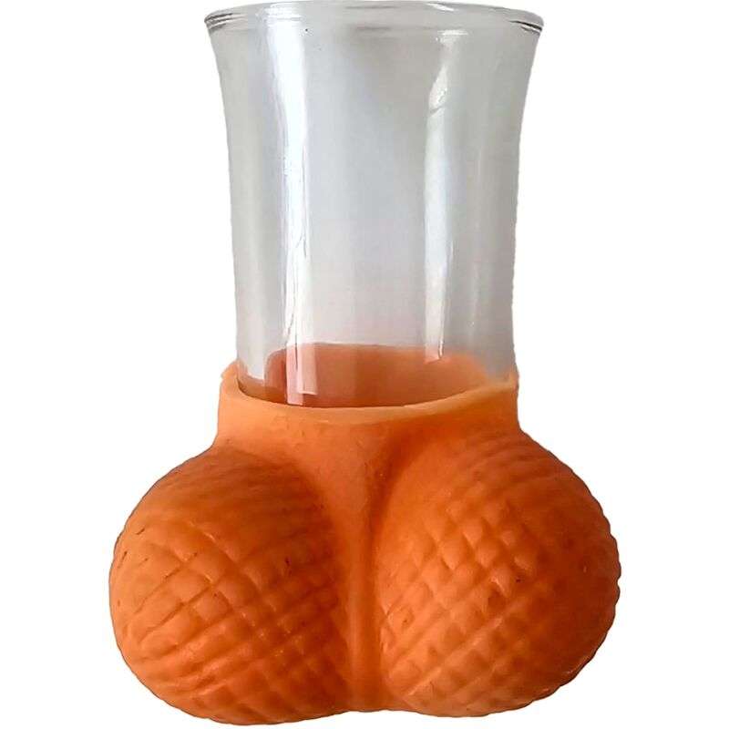 DIABLO PICANTE - GLASS SHOT GLASS WITH EGGS FLESH DIABLO PICANTE - GLASS SHOT GLASS WITH EGGS FLESH