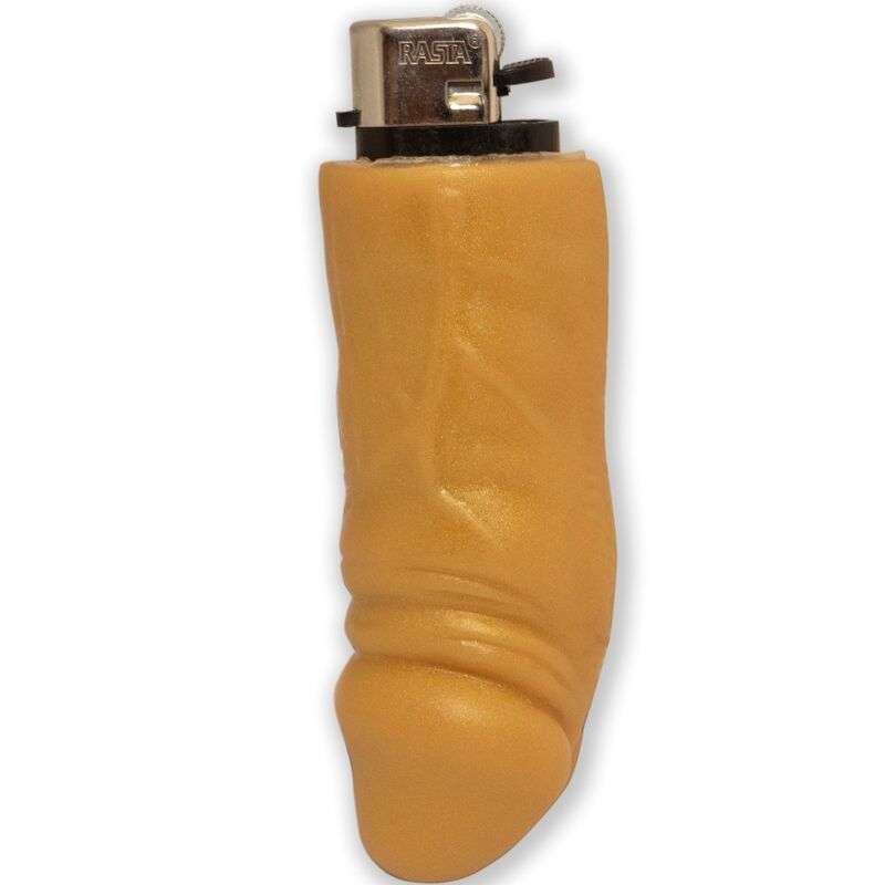 DIABLO PICANTE - GOLDEN PENIS-SHAPED RECHARGEABLE LIGHTER DIABLO PICANTE - GOLDEN PENIS-SHAPED RECHARGEABLE LIGHTER