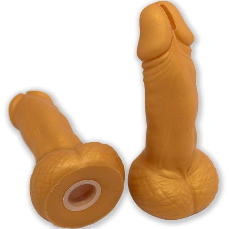 DIABLO PICANTE - PENIS SHAPED PIGGY BANK 22.5 CM GOLD DIABLO PICANTE - PENIS SHAPED PIGGY BANK 22.5 CM GOLD