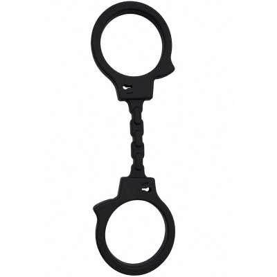 DIABLO PICANTE - SILICONE HANDCUFFS BLACK