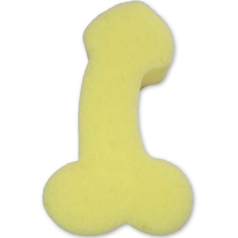 DIABLO PICANTE - YELLOW PENIS-SHAPED SPONGE DIABLO PICANTE - YELLOW PENIS-SHAPED SPONGE