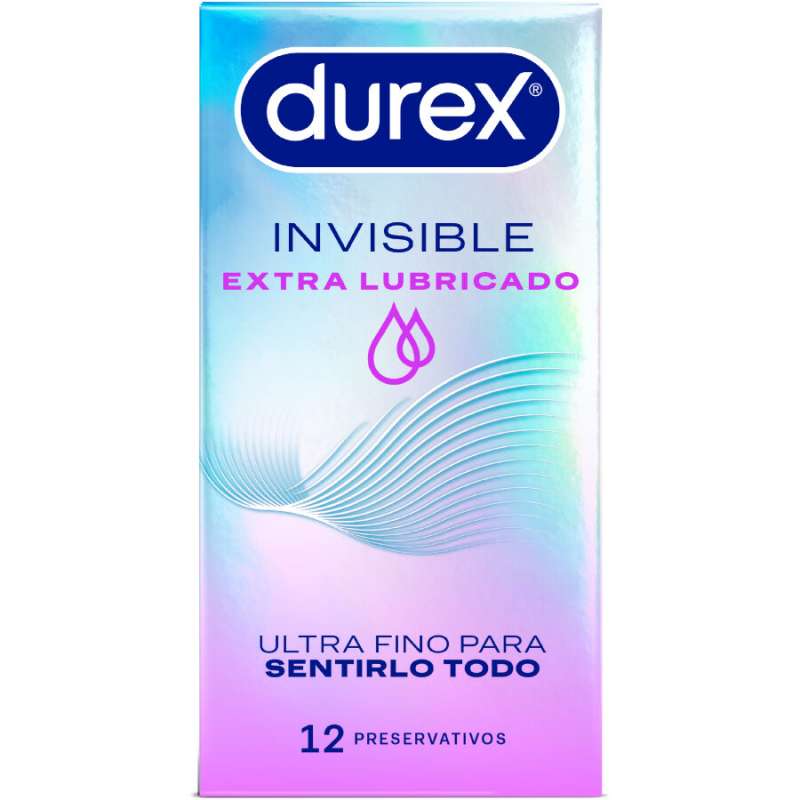 DUREX - EXTRA LUBRICATED INVISIBLE CONDOMS 12 UNITS DUREX - EXTRA LUBRICATED INVISIBLE CONDOMS 12 UNITS