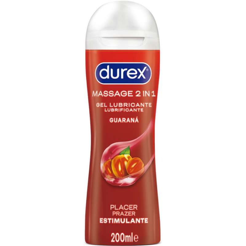 DUREX - GUARANA STIMULATING MASSAGE LUBRICANT GEL 200 ML DUREX - GUARANA STIMULATING MASSAGE LUBRICANT GEL 200 ML