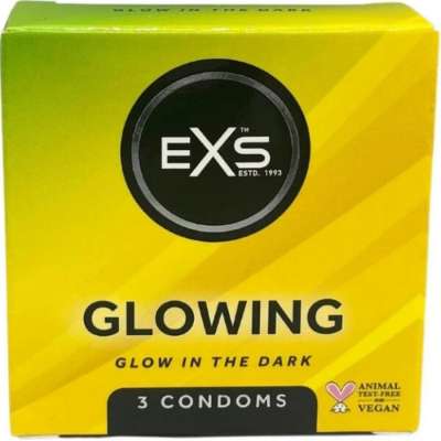 EXS CONDOMS - GLOWN IN THE DARK EXS CONDOMS - GLOWN IN THE DARK