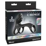 FANTASY C-RINGZ - ULTIMATE COUPLES CAGE PRO VIBRATING COCK RING 19.5 CM