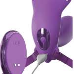 FANTASY FOR HER - BUTTERFLY HARNESS G-SPOT WITH VIBRATOR, RECHARGEABLE & REMOTE CONTROL VIOLET