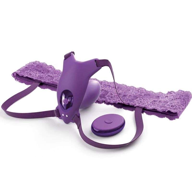 FANTASY FOR HER - BUTTERFLY HARNESS G-SPOT WITH VIBRATOR, RECHARGEABLE & REMOTE CONTROL VIOLET FANTASY FOR HER - BUTTERFLY HARNESS G-SPOT WITH VIBRATOR, RECHARGEABLE & REMOTE CONTROL VIOLET