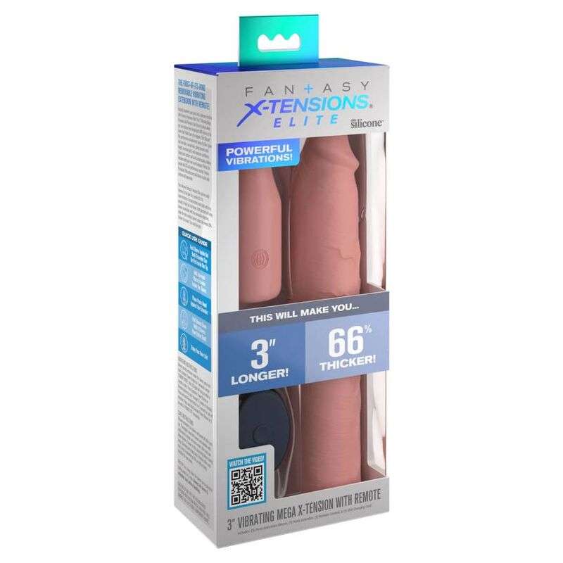 FANTASY X- TENSIONS - PIPEDREAMS SLEEVE 22,86 CM + 7,62 CM PLUG REMOTE SKIN FANTASY X- TENSIONS - PIPEDREAMS SLEEVE 22,86 CM + 7,62 CM PLUG REMOTE SKIN