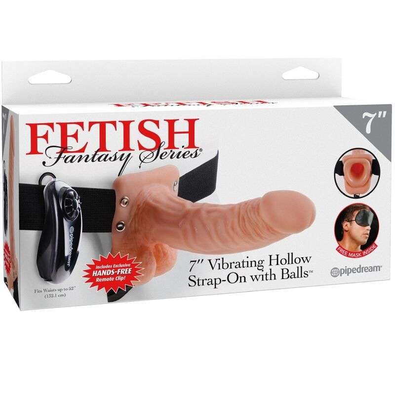 FETISH FANTASY SERIES - ADJUSTABLE HARNESS REMOTE CONTROL REALISTIC PENIS WITH TESTICLES 17.8 CM FETISH FANTASY SERIES - ADJUSTABLE HARNESS REMOTE CONTROL REALISTIC PENIS WITH TESTICLES 17.8 CM