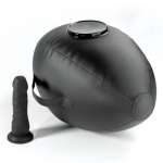 FETISH FANTASY SERIES - BODY DOCK INFLATABLE LOVE BALL WITH DILDO BLACK 41.9 CM