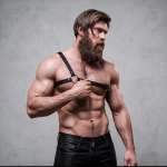FETISH SUBMISSIVE - ATTITUDE MENS CROSSED SHOULDER ECO LEATHER HARNESS