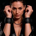 FETISH SUBMISSIVE - VEGAN LEATHER ANKLE CUFFS WITH NOPRENE LINING