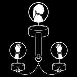 FETISH SUBMISSIVE - VEGAN LEATHER NECKLACE AND HANDCUFFS WITH NOPRENE LINING