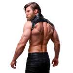FETISH SUBMISSIVE ATTITUDE - MENS BRIGADE ADJUSTABLE ECO-LEATHER NECK HARNESS