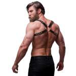 FETISH SUBMISSIVE ATTITUDE - MENS ECO-LEATHER BACK HARNESS