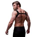 FETISH SUBMISSIVE ATTITUDE - NEOPRENE CHEST HARNESS FOR MEN SIZE M