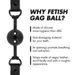 FETISH SUBMISSIVE BONDAGE - BREATHABLE SILICONE BALL GAG