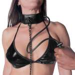 FETISH SUBMISSIVE BONDAGE - täytettävä Strangling Collar ketju