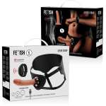 FETISH SUBMISSIVE CYBER STRAP - HARNESS WITH REMOTE CONTROL DILDO WATCHME L TECHNOLOGY