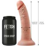 FETISH SUBMISSIVE CYBER STRAP - HARNESS WITH REMOTE CONTROL DILDO WATCHME S TECHNOLOGY