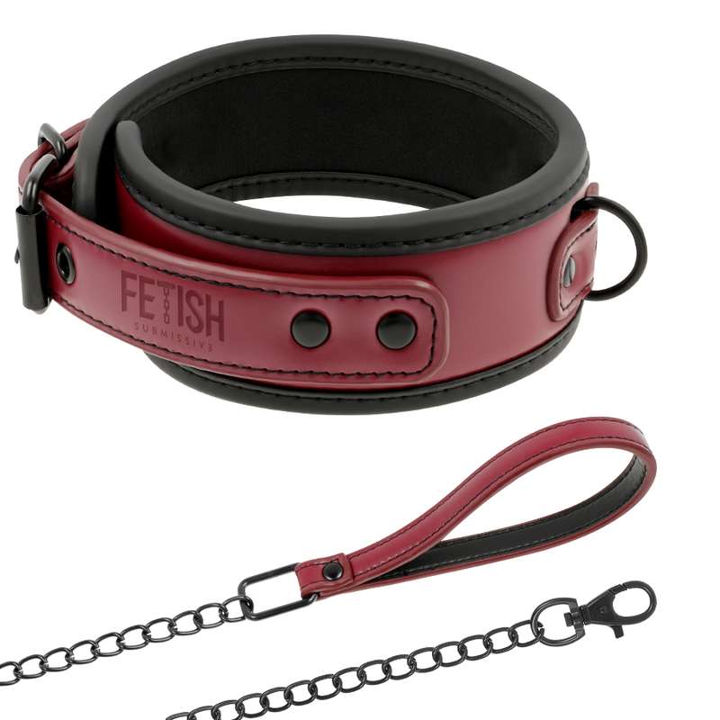 FETISH SUBMISSIVE DARK ROOM - NEOPRENE LINING CHAIN NECKLACE FETISH SUBMISSIVE DARK ROOM - NEOPRENE LINING CHAIN NECKLACE