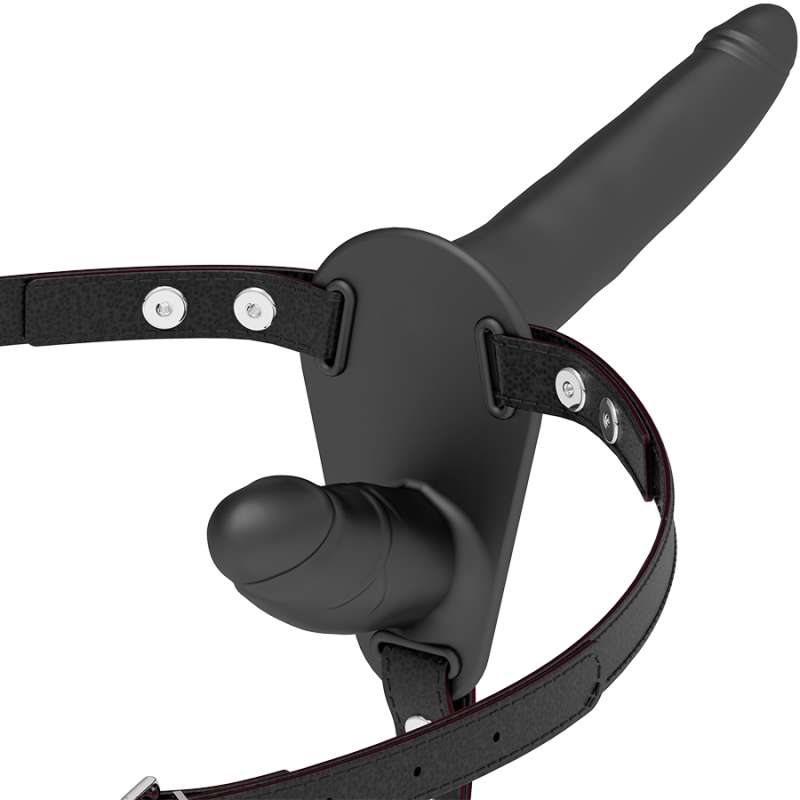 FETISH SUBMISSIVE HARNESS - BLACK DOUBLE PENETRATION FETISH SUBMISSIVE HARNESS - BLACK DOUBLE PENETRATION