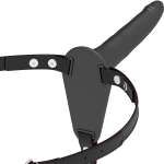 FETISH SUBMISSIVE HARNESS - BLACK SILICONE 15 CM