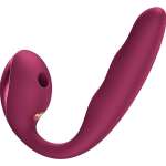 FUN FACTORY - ALLEGRO INSERTABLE DOUBLE AIR PULSE VIBRATOR WINE RED