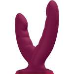 FUN FACTORY - RYDE DOUBLE DILDO WINE RED