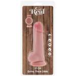 GET REAL - DELUXE REALISTIC PENIS WITH TESTICLES EXTRA THICK 17 CM