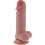 GET REAL - DELUXE REALISTIC PENIS WITH TESTICLES EXTRA THICK 17 CM