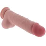 GET REAL - DELUXE REALISTIC PENIS WITH TESTICLES EXTRA THICK 25 CM