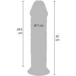 GET REAL - DELUXE THICK DOUBLE-DENSITY TPE DONG 32 CM