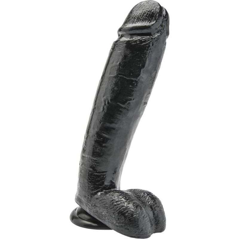 GET REAL - DILDO 25,5 CM WITH BALLS BLACK GET REAL - DILDO 25,5 CM WITH BALLS BLACK