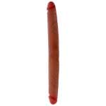 GET REAL - DOUBLE-ENDED SILICONE DILDO CARAMEL 40 CM