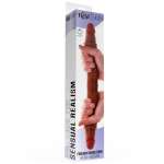 GET REAL - DOUBLE-ENDED SILICONE DILDO CARAMEL 40 CM